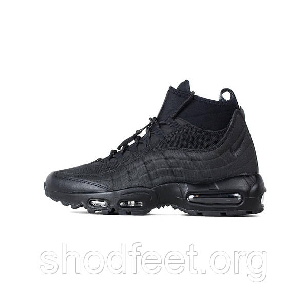 Nike Air Max 95 Sneakerboot Triple Black ShodFeet 542972618