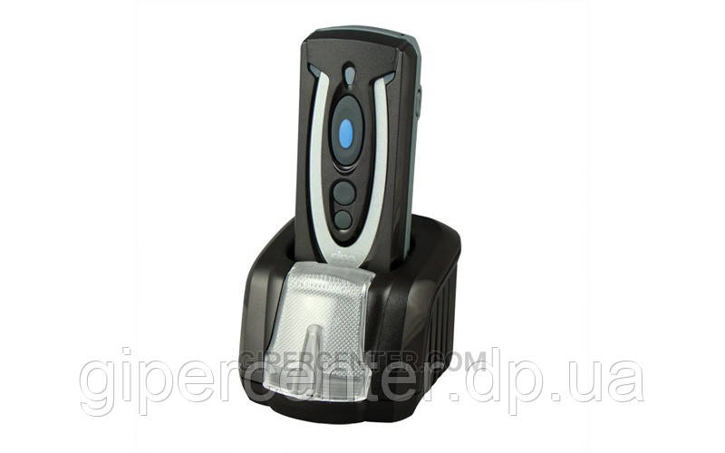 Зносостійкий бездротовий сканер для штрих-кодів Cino PF680 BT Smart Cradle Kit KBW чорний із підставкою