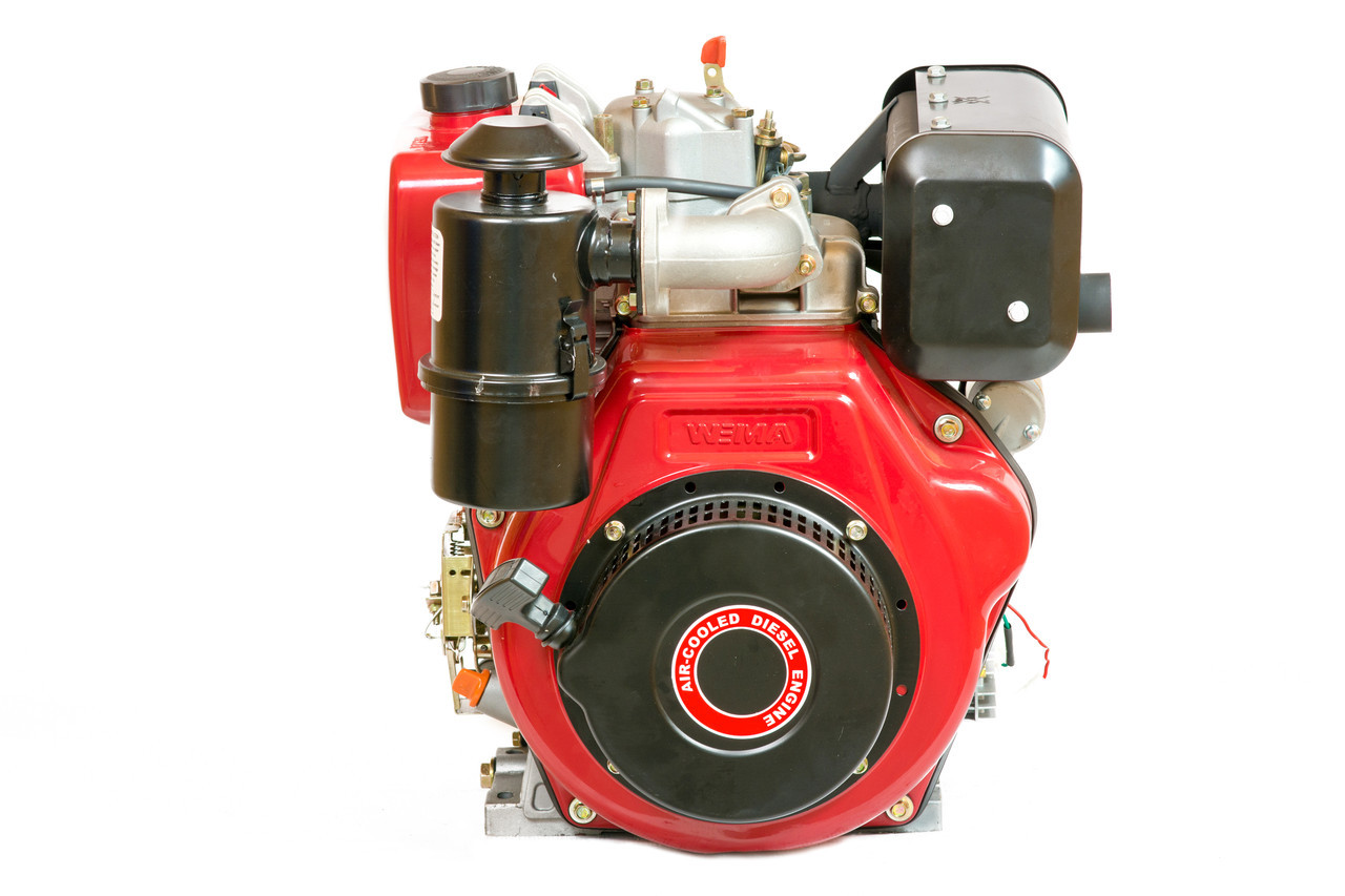 Двигатель дизельный Weima WM186FBE (вал под шлицы) 9.5 л.с., эл.старт .
