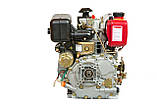 Двигун дизельний Weima WM178FЕ (вал під шліци) 6.0 л. с., ел. старт, фото 4