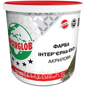 Фарба інтер'єрна акрилова ANSERGLOB ЕКО+", 7кг