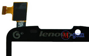 Тачскрин (сенсорний екран) для телефона Lenovo A670, A670T чорний, фото 2