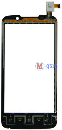 Тачскрин (сенсорний екран) для телефона Lenovo A670, A670T чорний, фото 2