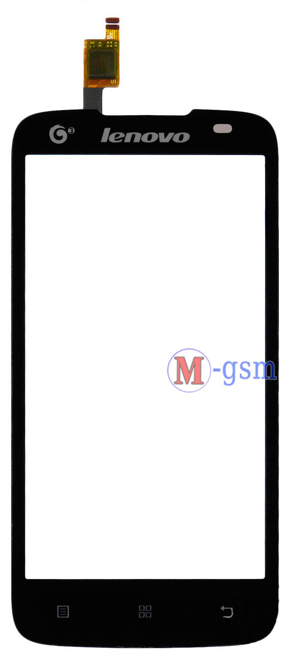 Тачскрин (сенсорний екран) для телефона Lenovo A378, A378T чорний