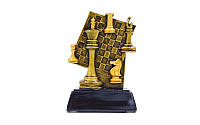 Награда спортивная Шахматы (статуэтка наградная шахматная доска) C-1627-B: 13х9,5х4,5см