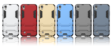 PC + TPU чохол Metal armor на LG X Power (6 кольорів)
