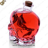 Графин з черепом Crystal Skull 750 мл у оксамитовому мішечку, фото 3