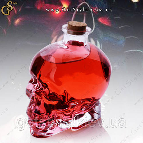 Скляний графин Crystal Skull 750 мл у оксамитовому мішечку