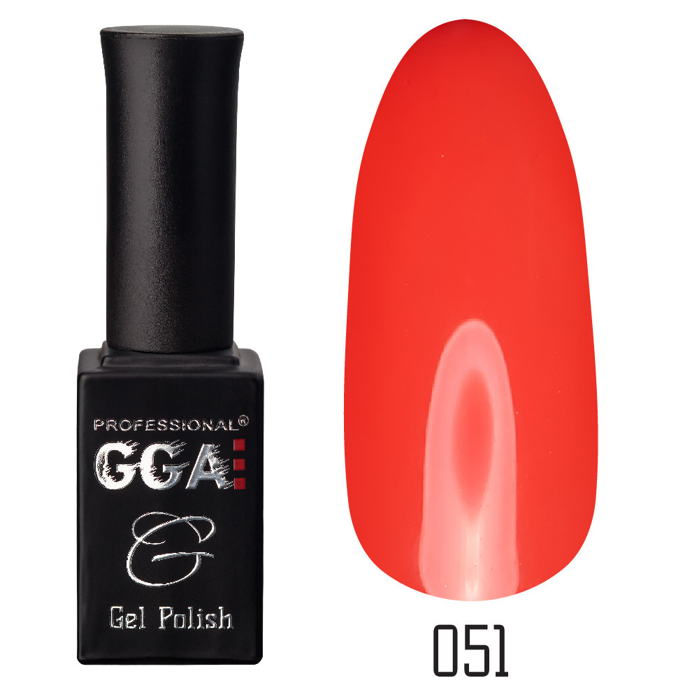 Гель-лак GGA №051 Portland Orange 10 мл.
