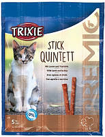 42723 Trixie Premio Stick Quintett палочки с ягненком и индейкой, 5гр/5шт