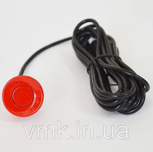 Автомобільний Парктронік 4 Датчика з дисплеєм. Паркувальний радар. Колір Червоний, фото 1