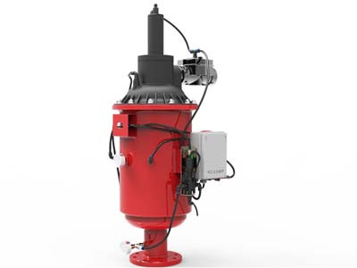 Фільтр автомат 4" сітчастий, 100мкм, 100 куб.м, з ел.клапаном в каналізацію, фото 1