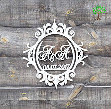 Монограма на весілля, вензель, герб весільний