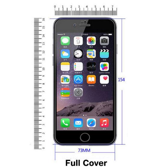Full Cover защитное стекло для iPhone 6 Plus 5.5" - White - фото 4 - id-p543272556