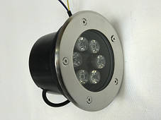 Світлодіодний тротуарний лінзованний світильник LM11 6W RGB-IP65 220V Код.58901, фото 4