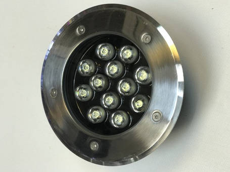 Світлодіодний тротуарний лінзованний світильник LM13 12W 6500K IP65 220V Код.58906, фото 1