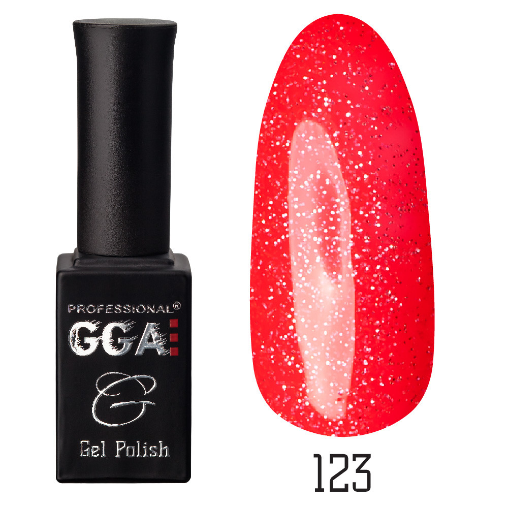 Гель-лак GGA №123 Sparkling Salmon 10 мл.