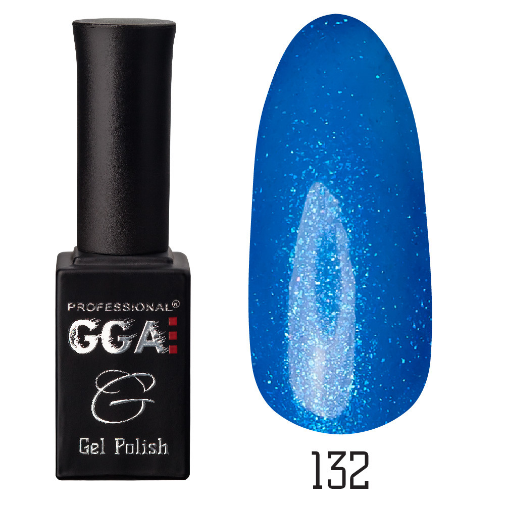 Гель-лак GGA No132 Electric Blue 10 мл.