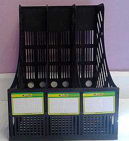 Лоток Вертикальний 3 отд. №4-4002 4Oficce Чехія