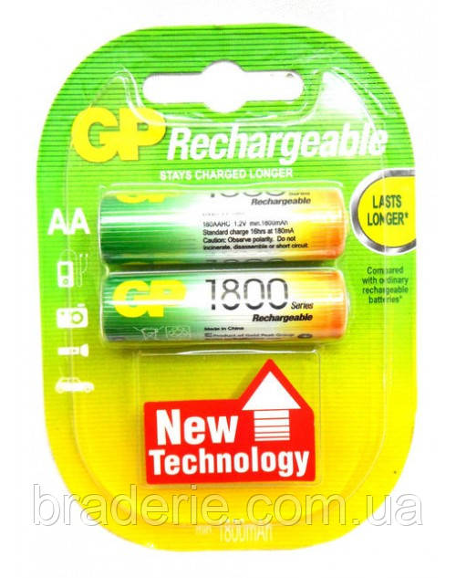 Акумулятор GP Rechargeable R6 1800 mAh Ni-MH