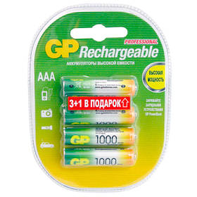 Акумулятор GP Rechargeable R03 1000 mAh Ni-MH