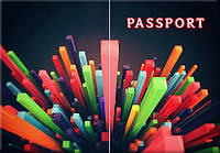 Обложка обкладинка на паспорт Абстракт прямоугольники України Украина Pasport