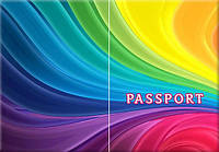Обложка обкладинка на паспорт Абстракт разноцветная abstract України Украина Pasport