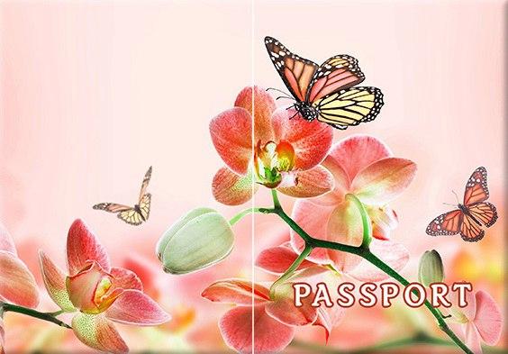 Обкладинка обкладинка на паспорт природа квіти метелика Україні Україна Pasport, фото 1