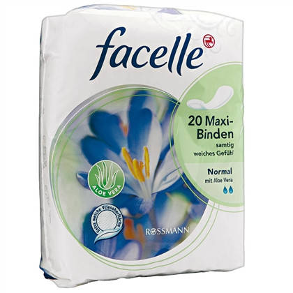 

Facelle Maxi Binden "Aloe Vera" - Женские гигиенические прокладки две капли