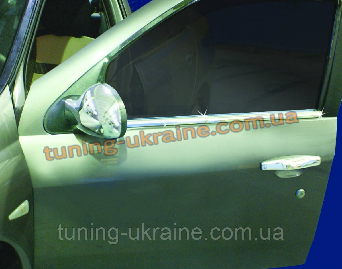 Нижні молдинги стекол Omsa на Renault Symbol 2008-2012