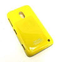 Чехол для Nokia Lumia 620 накладка бампер противоударный SgP Case желтый