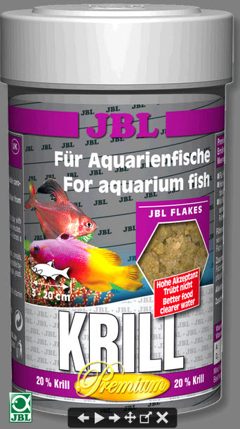 Корм для риб JBL Kril преміум пластівці +кріль, 250ml/40г
