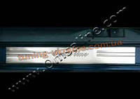 Накладки на пороги Omsa на Skoda Fabia 1999-2007