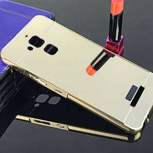 Металевий дзеркальний чохол бампер Mirror для Asus Zenfone 3 Max ZC520TL (4 кольори в наявності) 