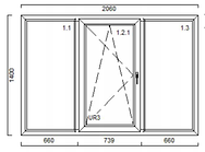 Вікно VEKA 1400*2060