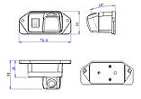 Камера заднього огляду Lancer. Штатна камера заднього огляду MITSUBISHI Lancer CCD, фото 7