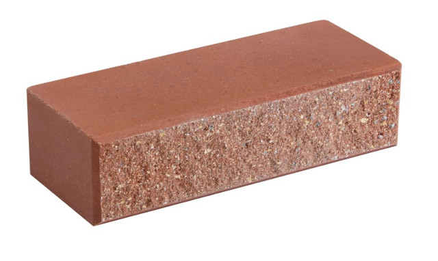Облицовочный кирпич LAND BRICK колотый красный 250х100х65 мм