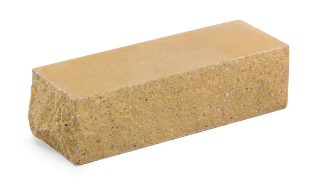 Облицовочный кирпич LAND BRICK колотый ложково-тычковой слоновая кость 230х100х65 мм