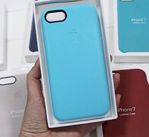 Оригінальна блакитна накладка-чохол зі шкіри для iPhone 7 і 8 iPhone