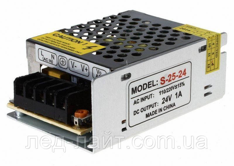 Блок питания 24В 1А 24Вт в перфорированном корпусе оптом и в розницу в ...
