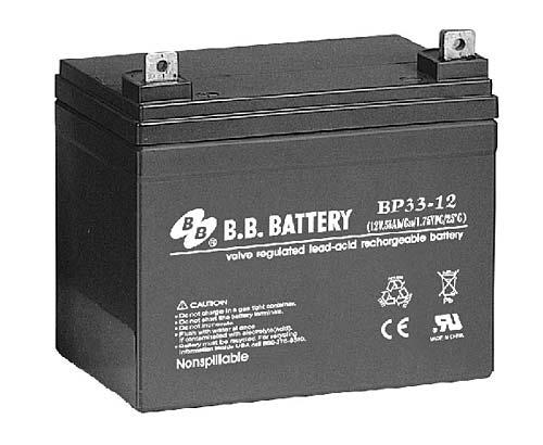 Акумуляторна батарея B. B. Акумулятор BP 33-12 (12V, 33 Ah)