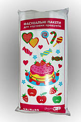 Фасувальні (фасування) пакети No9 (18/2*4*35 см) Тортики, 10 мкр, дуже міцні (в пачці 500 шт.= 1 кг)