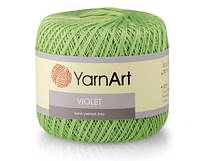 YarnArt-violet (віолет) 100% мерсеризує бавовна 6 моп *50г - 282метров.
