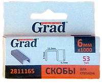 Скоби 6 * 11,3мм (1000шт)