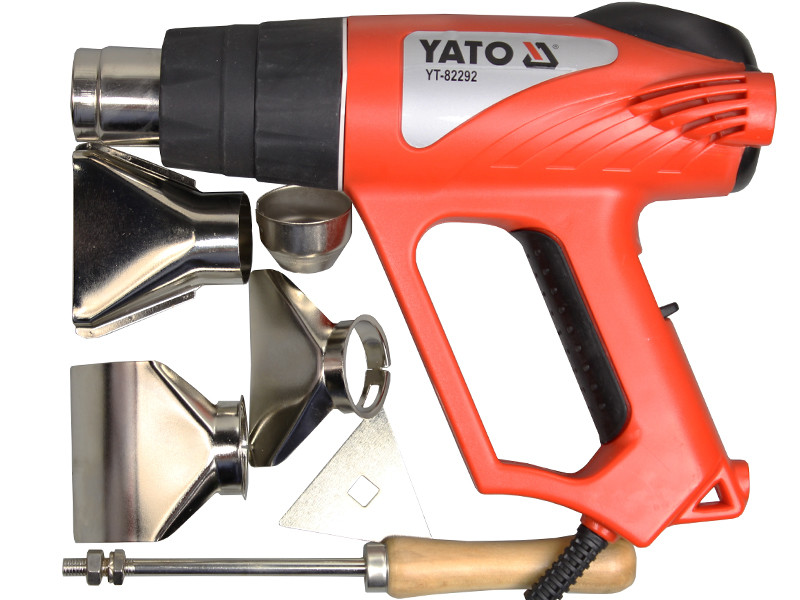 Фен технічний мережевий YATO 2 кВт 50~550 °C 5 режимів температури