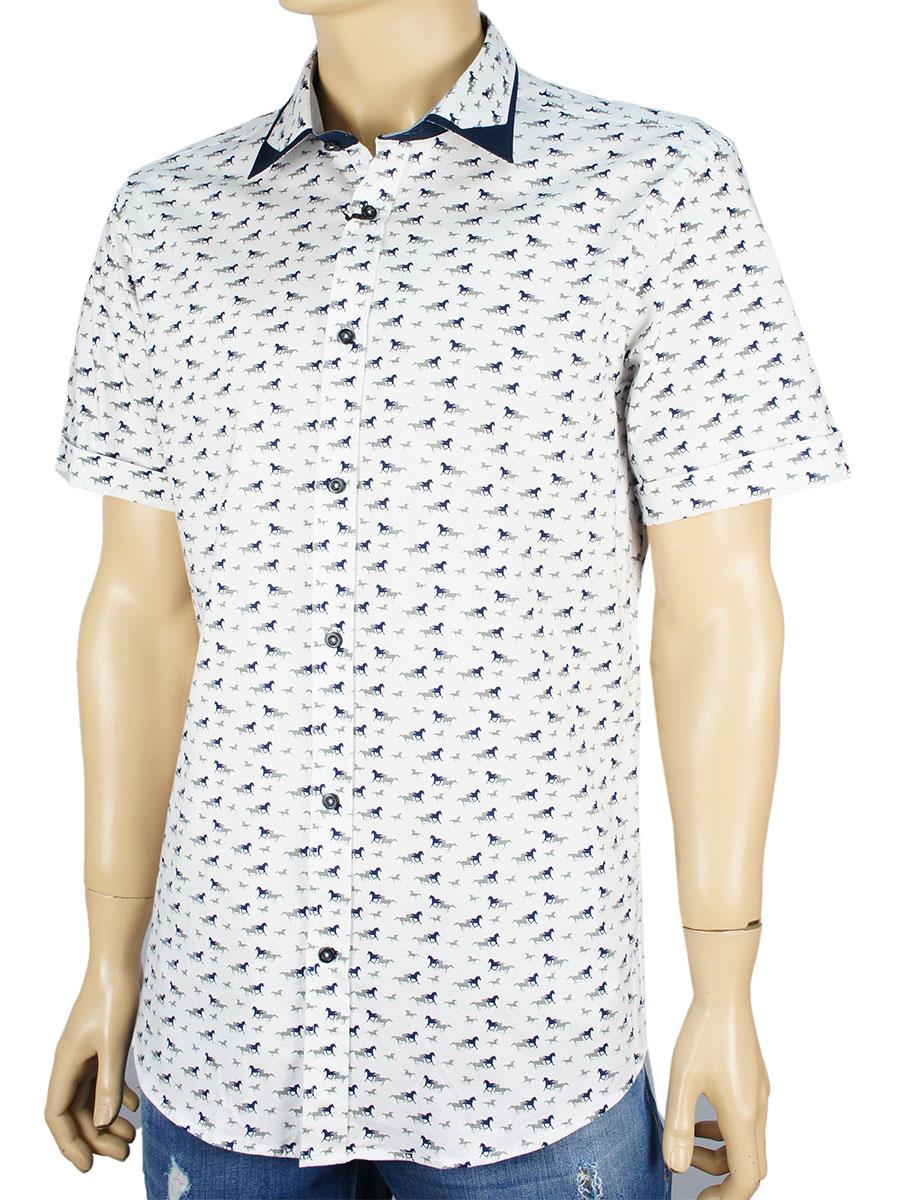 Чоловіча сорочка Jack Polo 50-2 GAR 9015 білого кольору
