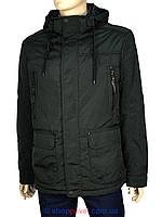 Чоловіча демісезонна куртка Black vinyl TC16-1127 C. 21