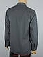 Чоловіча класична сорочка De Luxe 38-46 д/р 302D темно-сірого кольору, фото 3