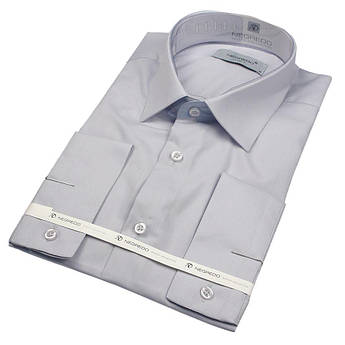 Чоловіча сорочка Negredo 29046 Slim світло-сірого кольору