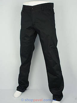 Чоловічі чорні джинси X-Foot 160-1705 на флісі